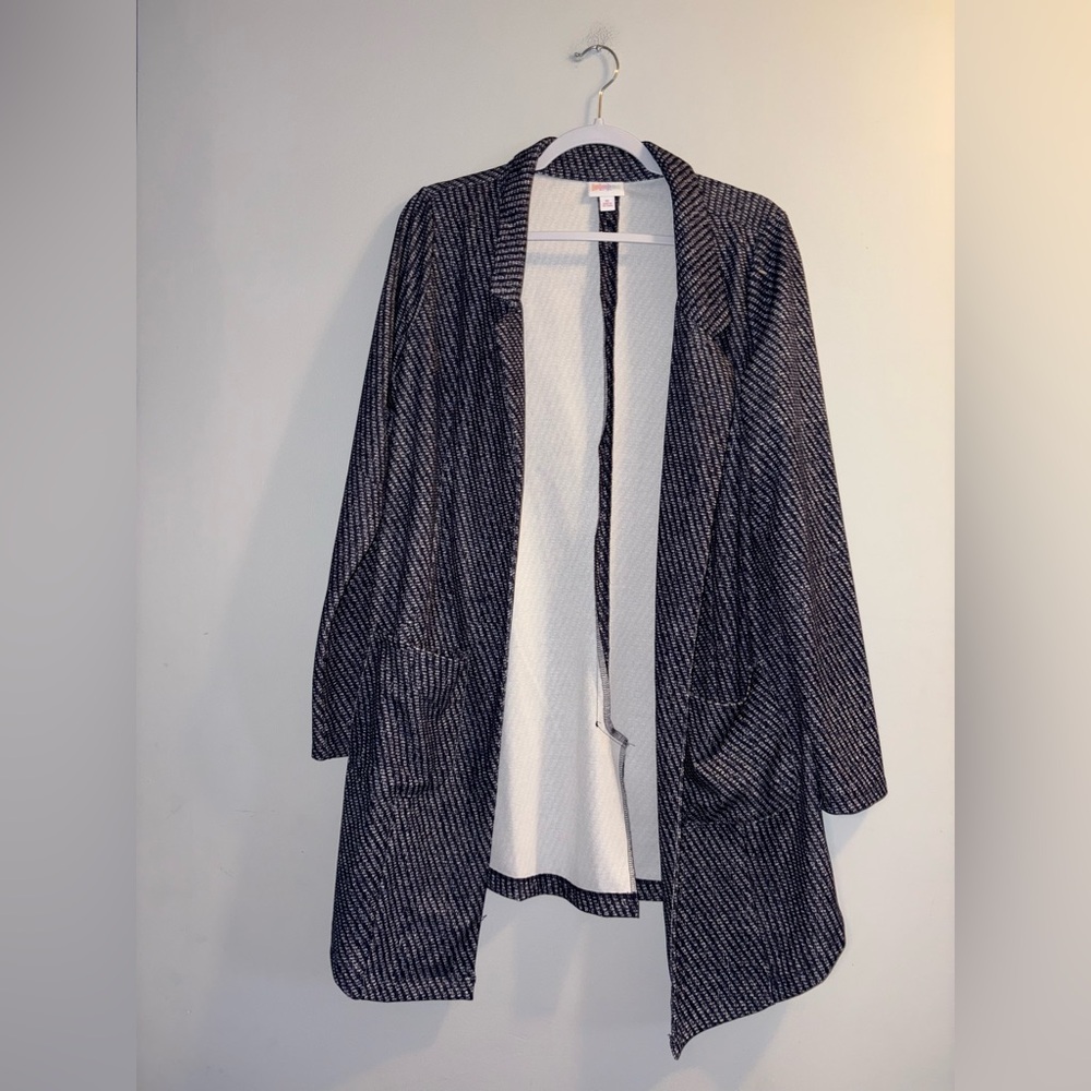 LuLaRoe | Navy Printed Blazer